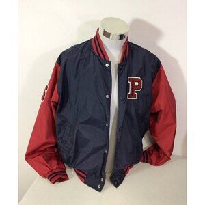 Vintage Y2K Point Zero Varsity Bomber Jacket Mens Small